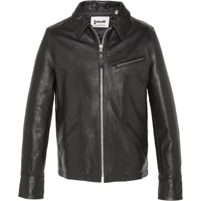 LC952 SHORT CLASSIC JACKET COWHIDE Nero