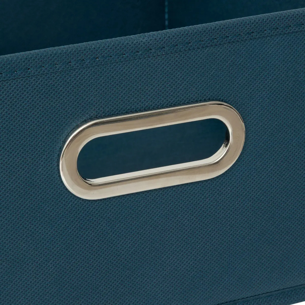 Panier velours 31x15cm "Mix N' Modul" bleu pétrole