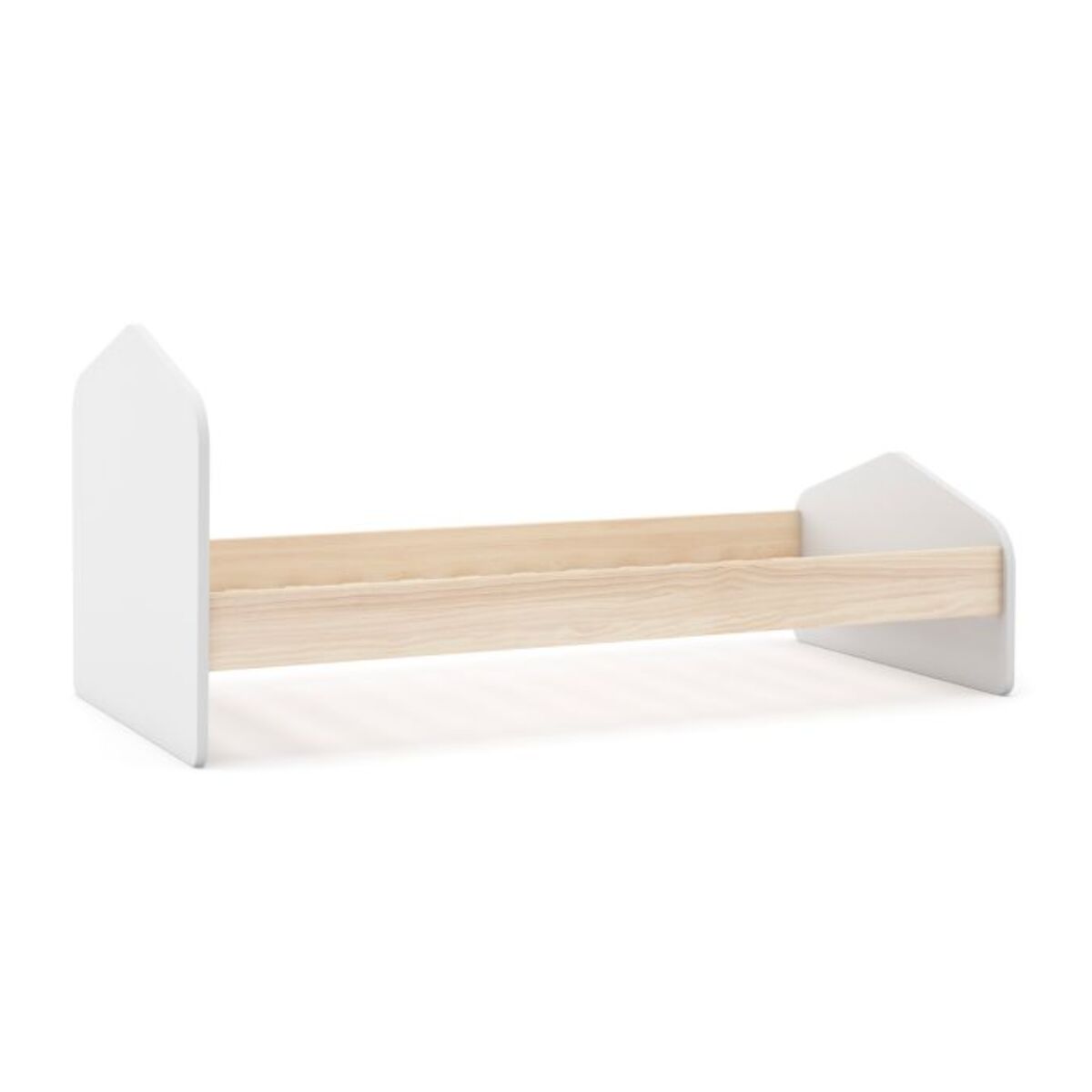 Cama juvenil Misty Cloud Blanco - Oak Soft