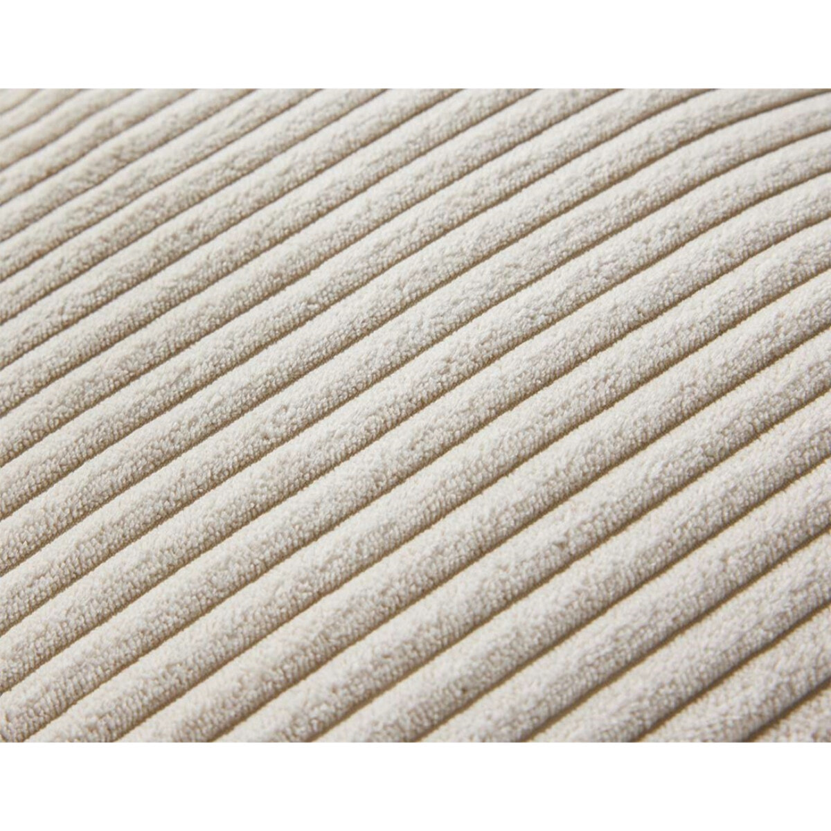 Garance - module d'assise 3 places avec accoudoir droit - en velours côtelé - Beige