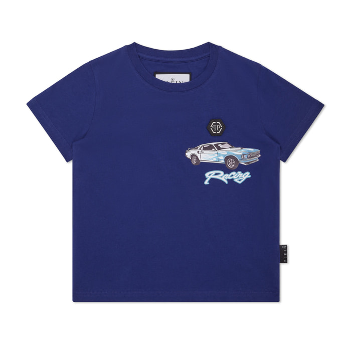 PHILIPP PLEIN T-Shirt Round Neck Ss RACING