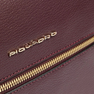 Piquadro Marsupio in pelle con tasca per Piquadro Smart Tracker, schermato con protezione RFID