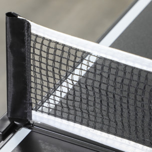 Mini table de ping pong pliable dim. 152 x 76 x 72 cm noir blanc