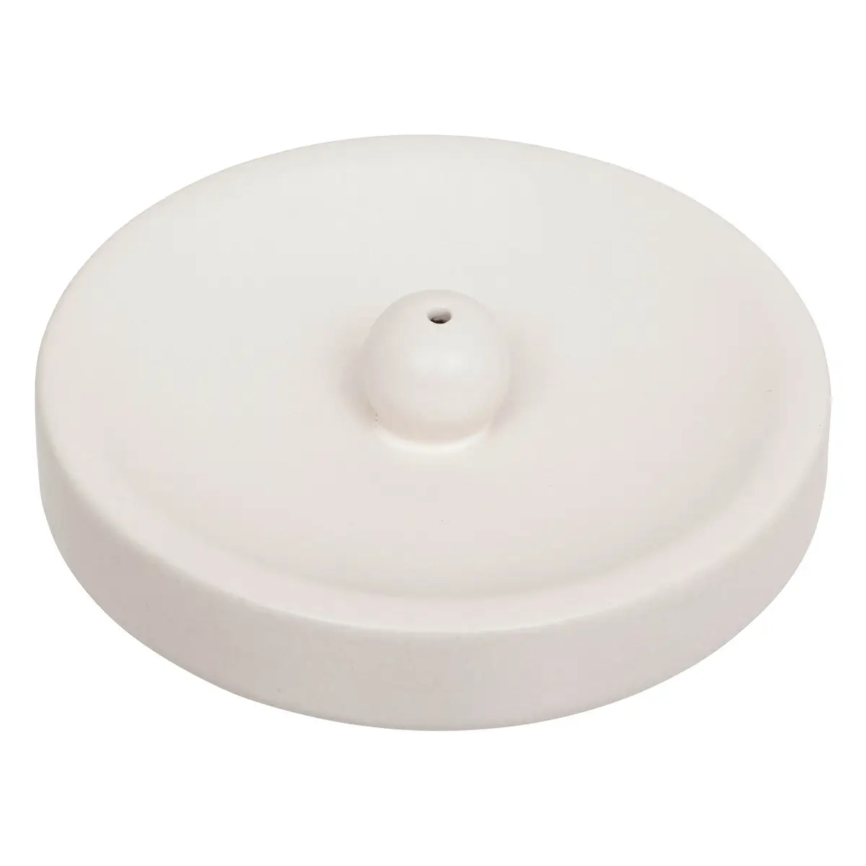 Support d encens rond "Aby" D12cm blanc