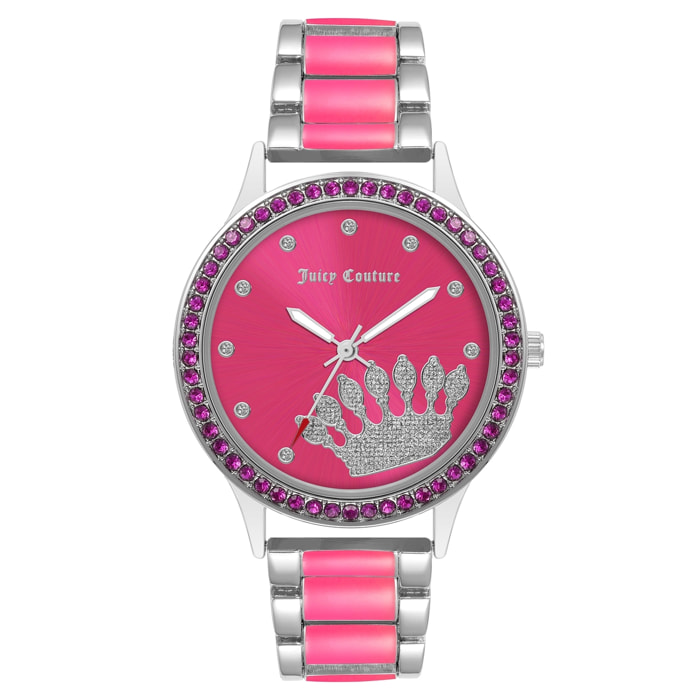 Reloj Juicy Couture JC1335SVHP Mujer Analogico Cuarzo con Correa de Metal