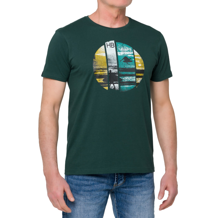 Camiseta BREAK 100% algodón Verde