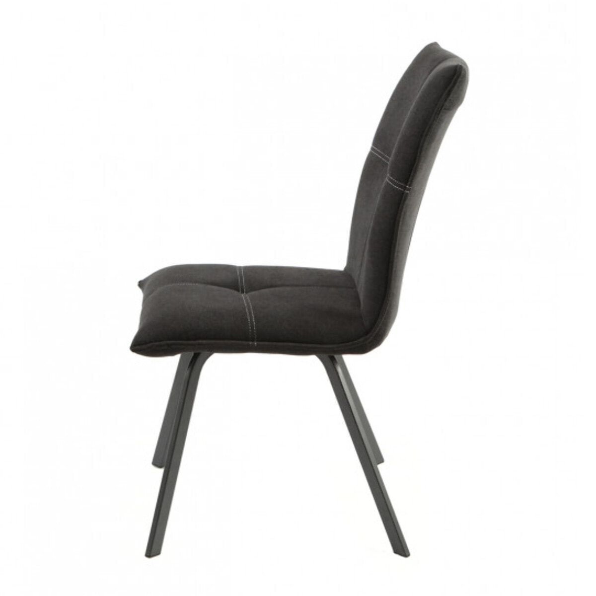 Chaise design en tissu & métal - JADE
