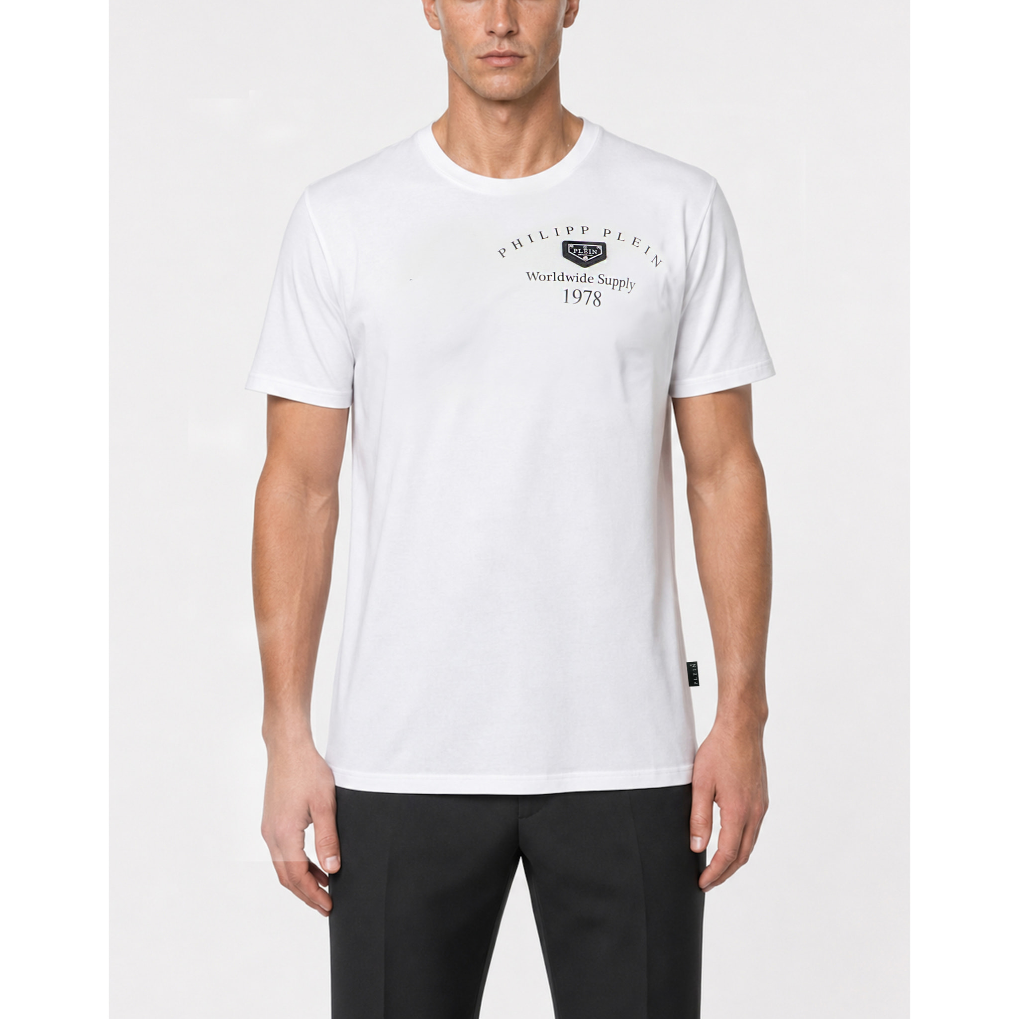 PHILIPP PLEIN Camiseta de cuello redondo y manga corta