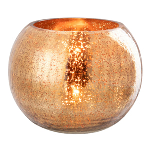 J-Line photophore Boule Craquelé - verre - or foncé - large