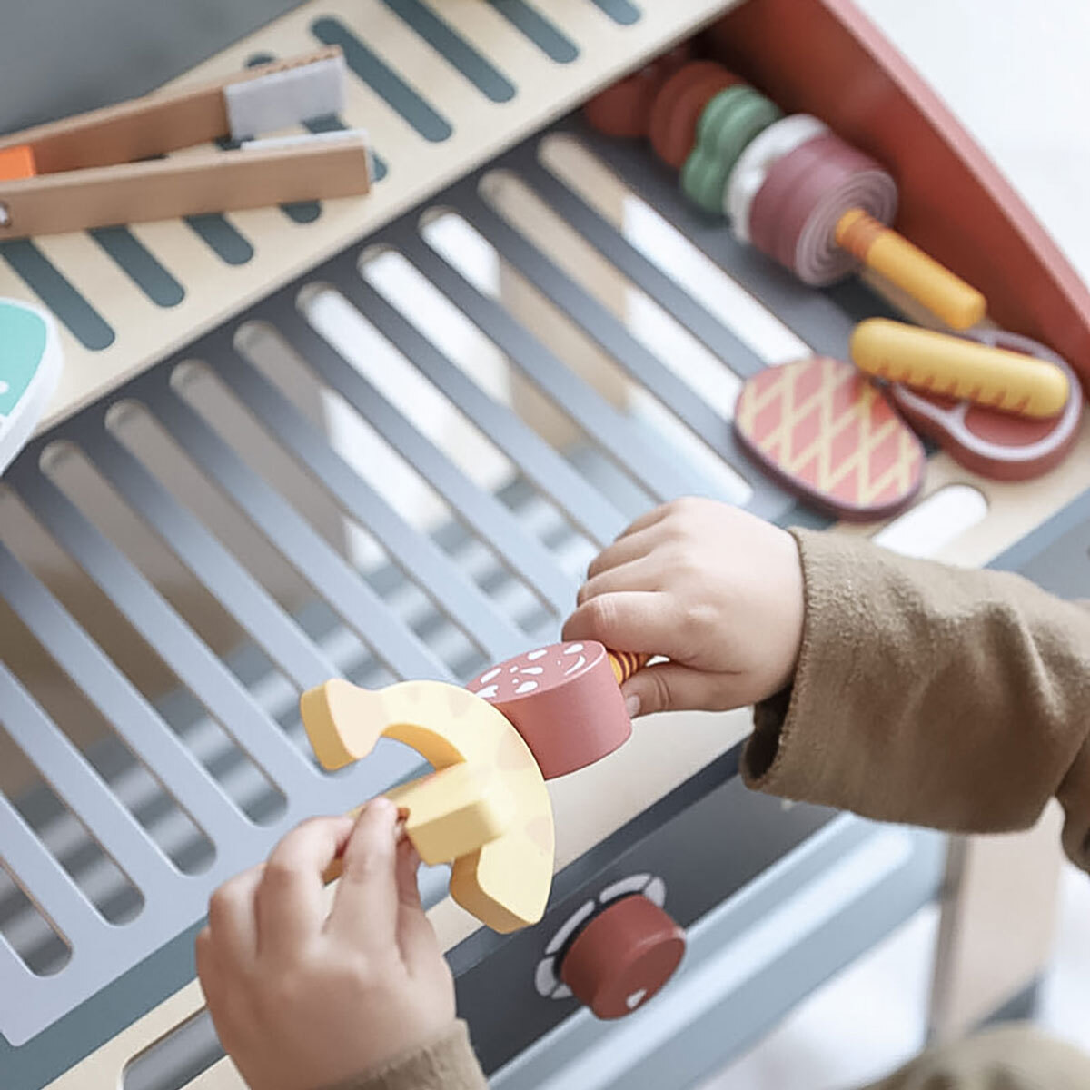 Cocinita barbacoa de madera infantil Babycue