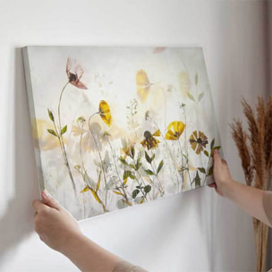 Tableau fleurs sauvages lumineuses Toile imprimée