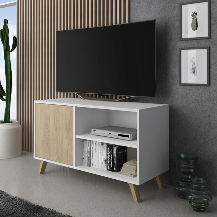 Mueble TV Wind 100 Blanco - Puccini