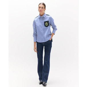 camicia a righe scozzesi