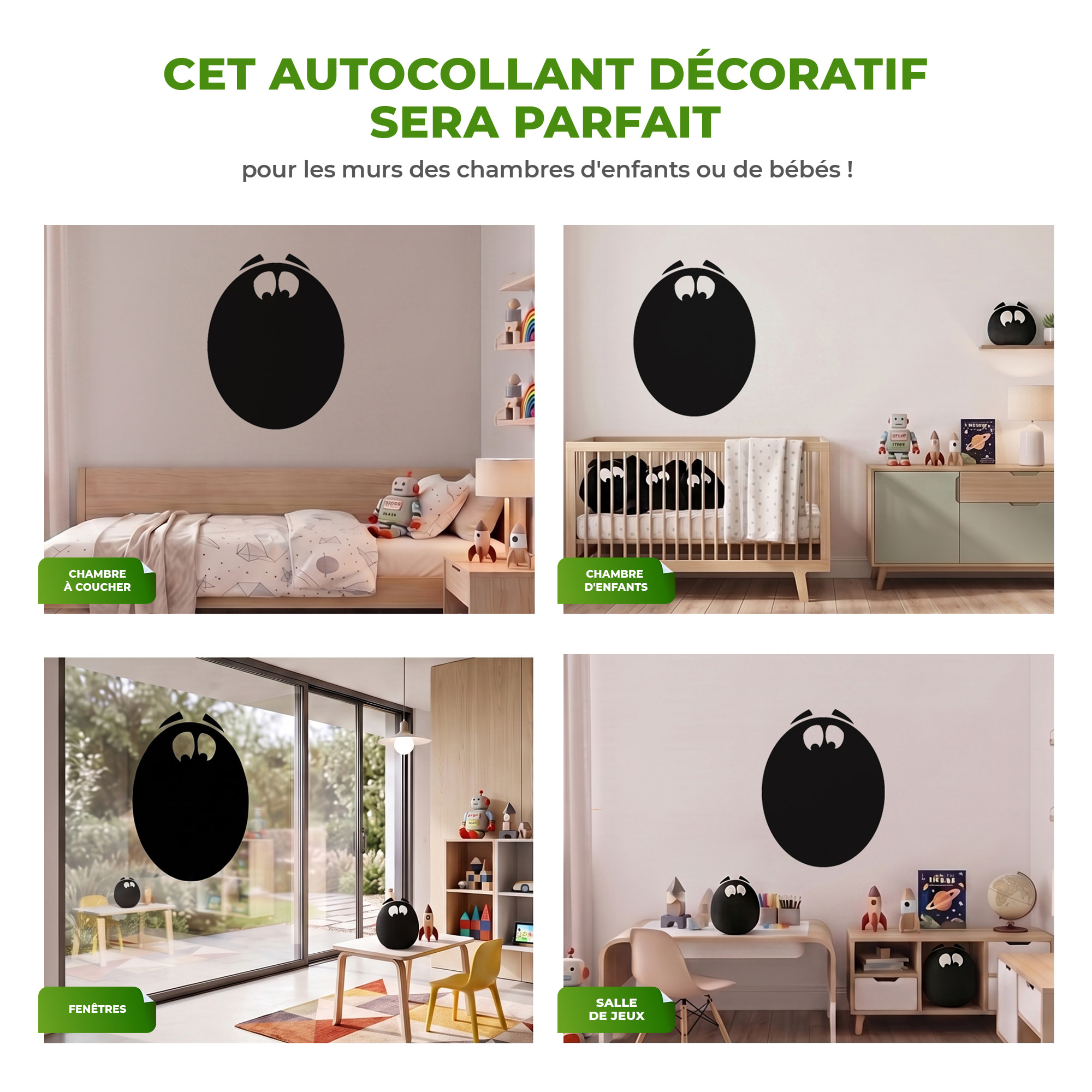 Sticker ardoise tableau noir - stickers muraux adhésif effaçable - SILHOUETTE KENTROSAURE