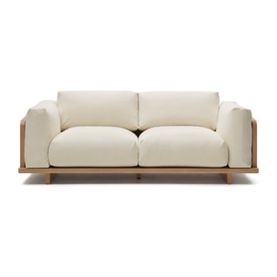 Sofá Oaq 3 plazas beige 225 cm FSC Mix Credit