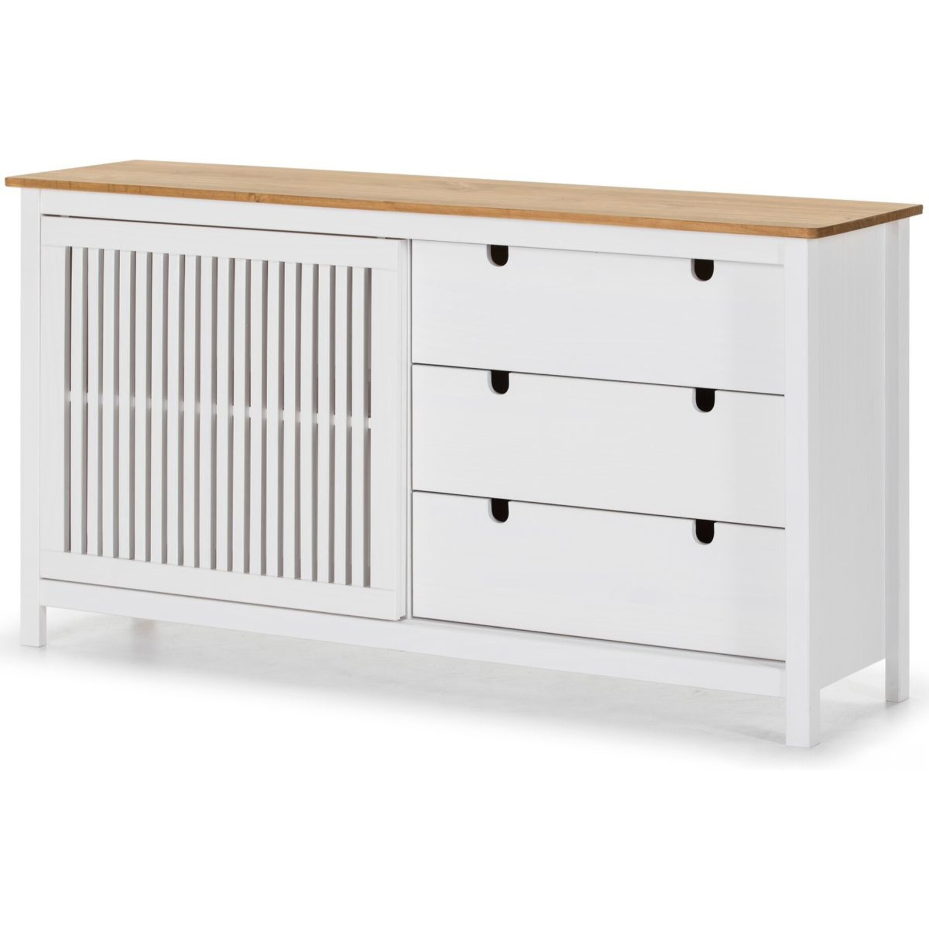 Buffet 1 porte coulissante 3 tiroirs - FABIA