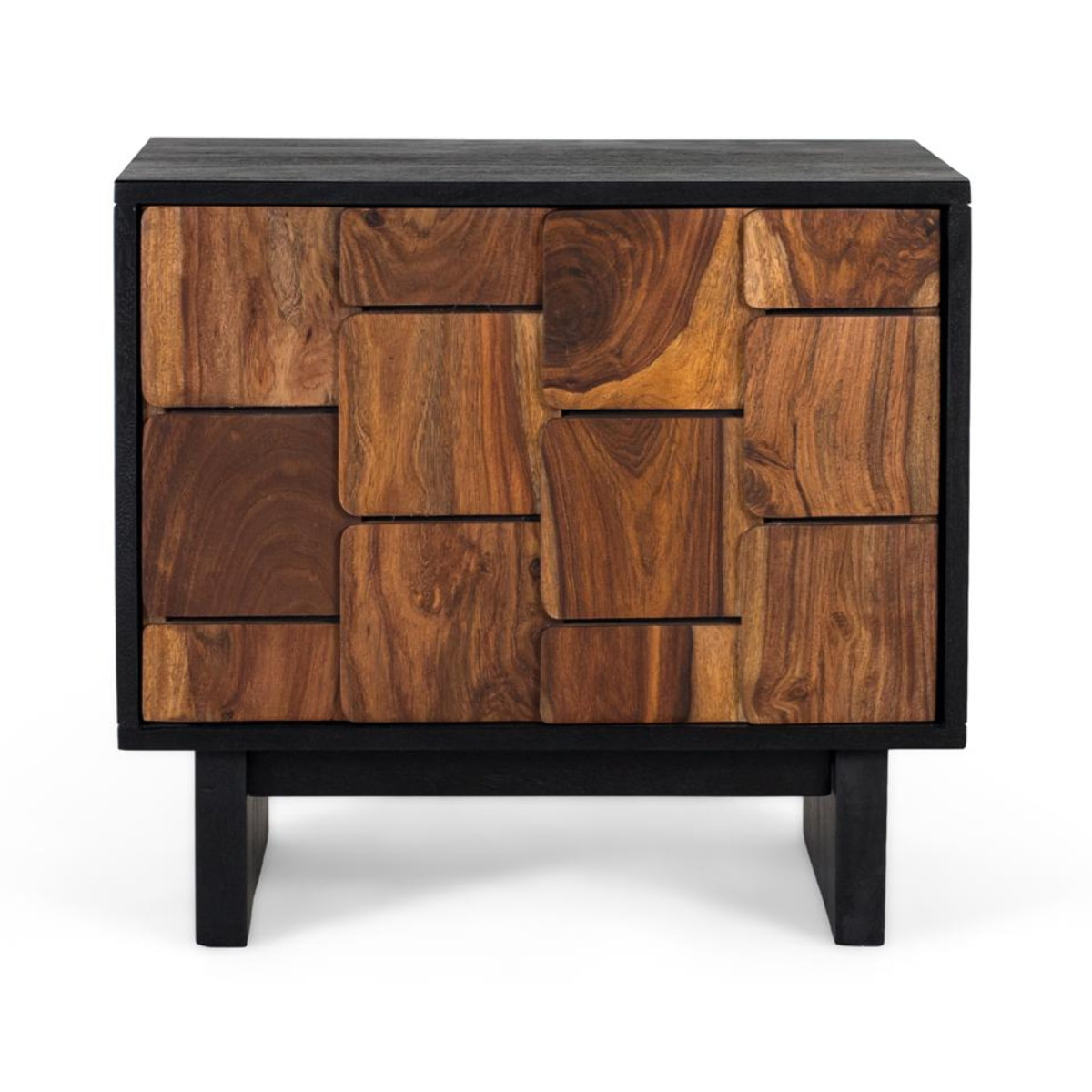 Mesitas de Noche de Madera de Mango 56 Cm Estilo Rústico Étnico Moderno