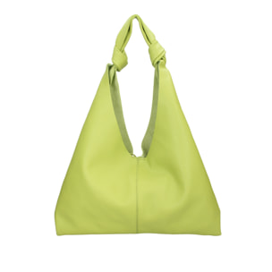 Borsa a spalla da donna In Vera pelle Made in Italy 40x42x2 cm