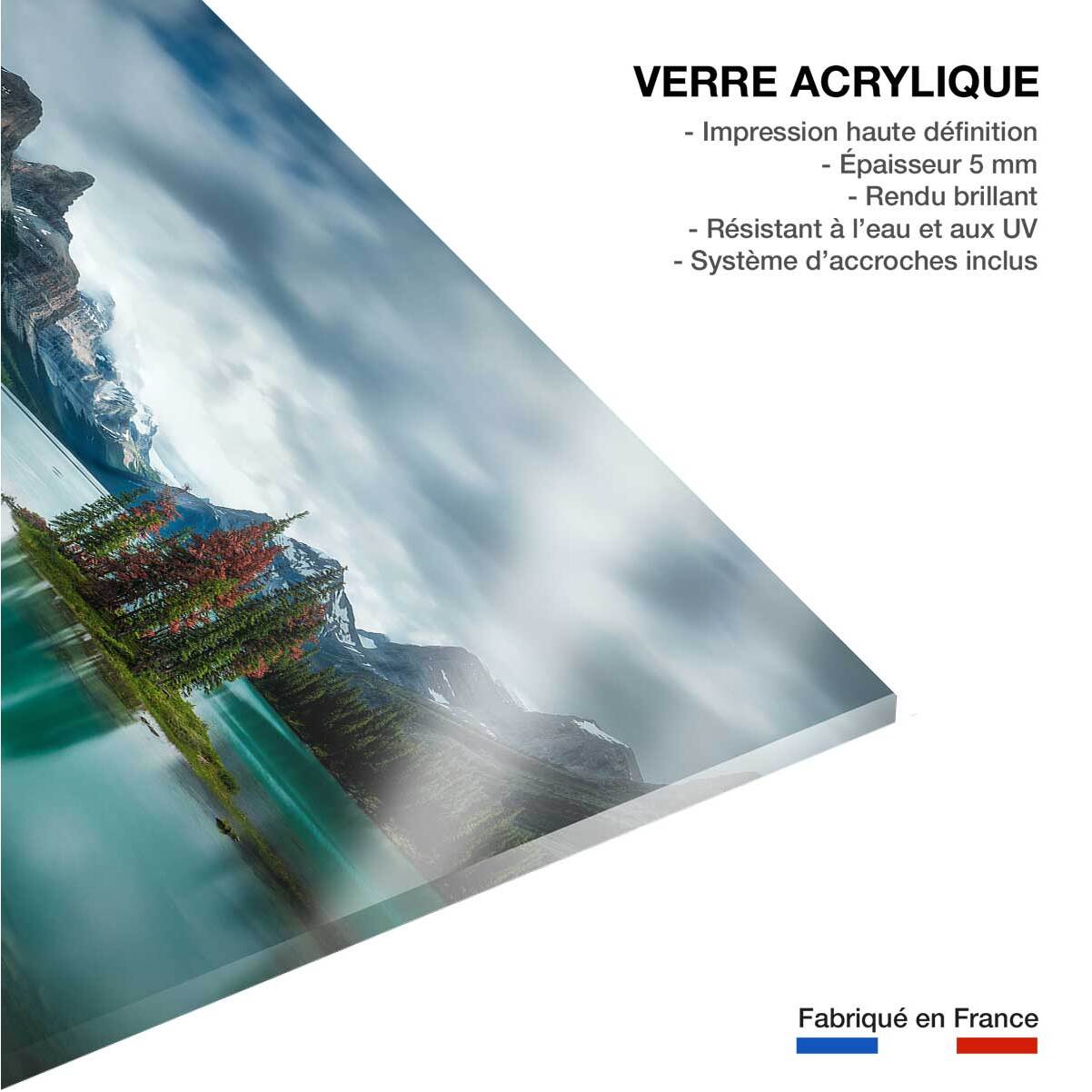 Tableau paysage du Canada, Lac de Banff Tableau plexiglas