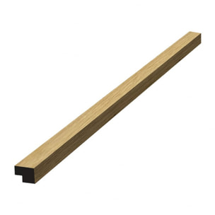 Barre d'extrémité MDF 120 cm pour panneaux acoustiques intérieurs SATAKUPANNON612, décor chêne naturel (SATAKUPANNONKL12)