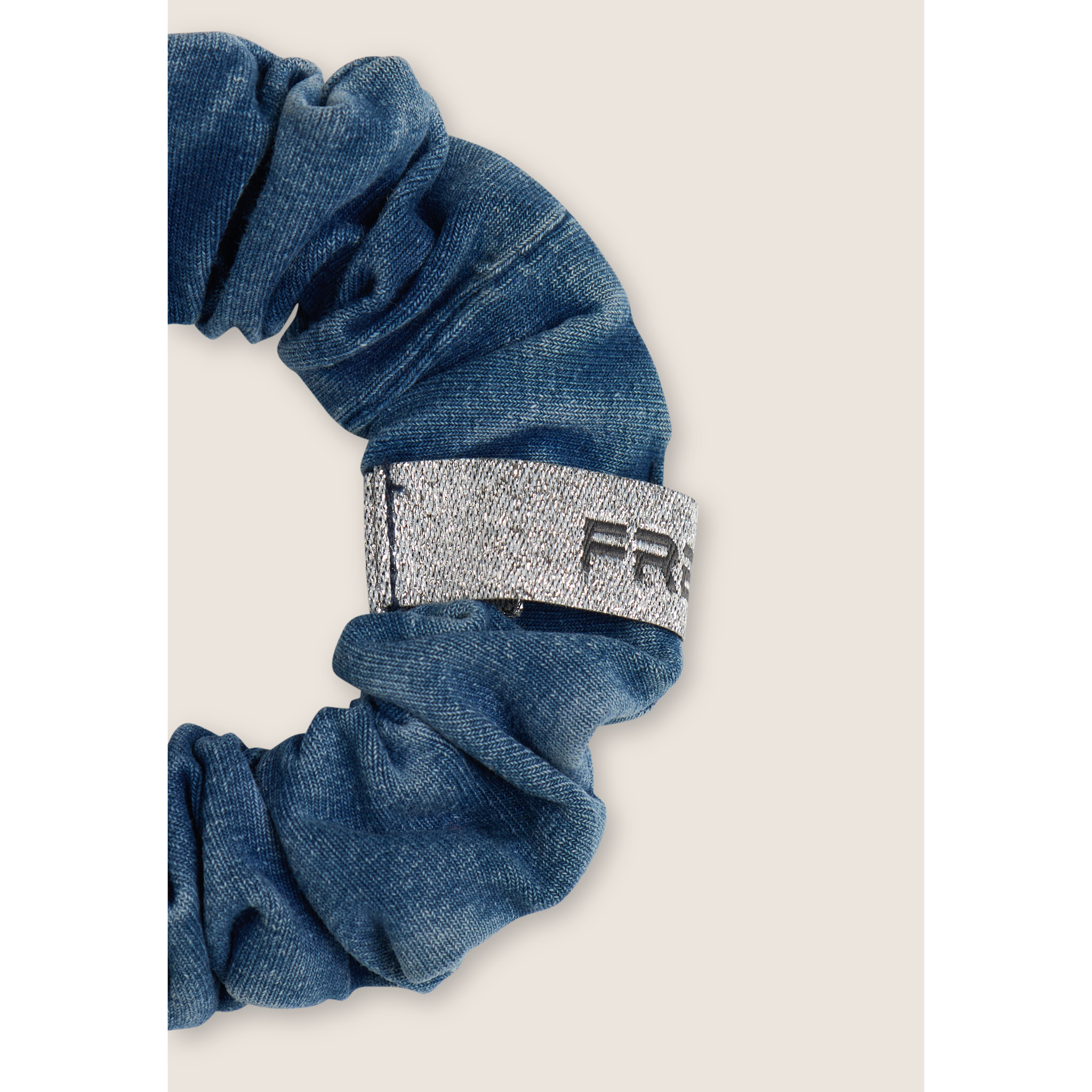Elastico per capelli in denim con logo FREDDY
