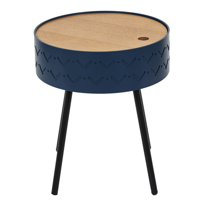 Table Coffre Eugenie Bleu Nuit