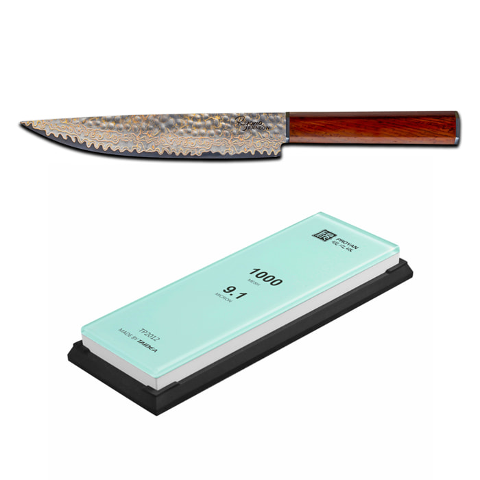 Lot couteau à Découper & aiguisage Ryoma Rainbow