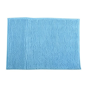 Tapis de bain Microfibre CHENILLE 40x60cm Bleu Ciel MSV