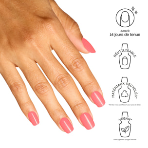 xPRESS-ON - Beat Goes Neon and On - Faux ongles réutilisables, effet gel - OPI