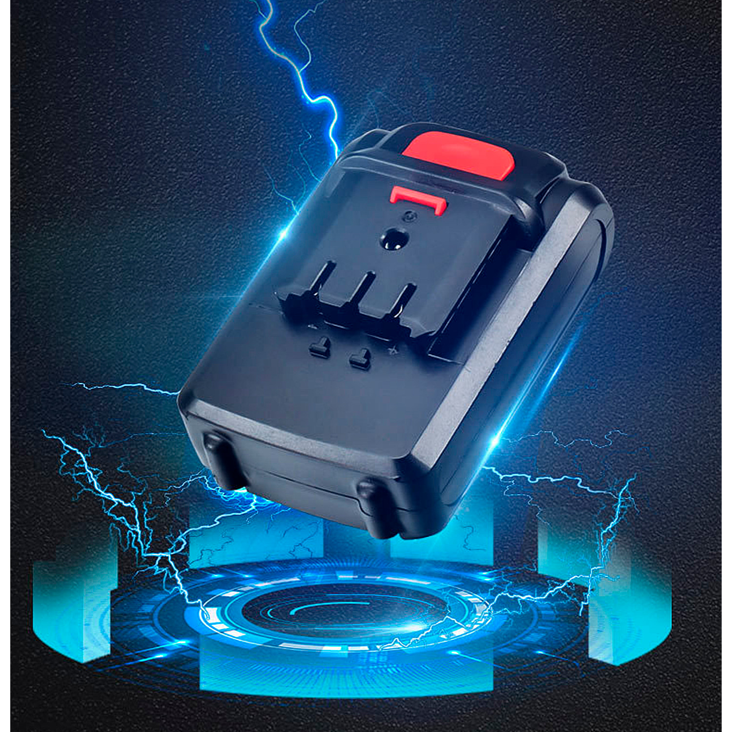 Sega a motore elettrico senza fili con 3000 rpm e batteria da 21V. Include 6 lame di diverse dimensioni per diversi tagli.