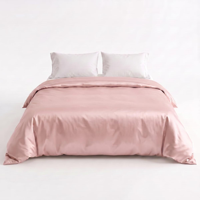 Sacco copripiumino in raso di cotone - rosa