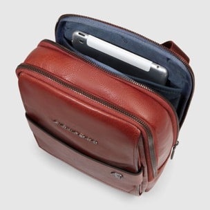 Piquadro Borsello in pelle porta iPad®mini con tasca per AirPods® e protezione RFID