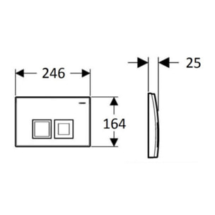 Pack WC bati-support Geberit + Cuvette Swiss Aqua Technologies sans bride fixations invisibles + plaque chrome (INFINITIOGEB2)