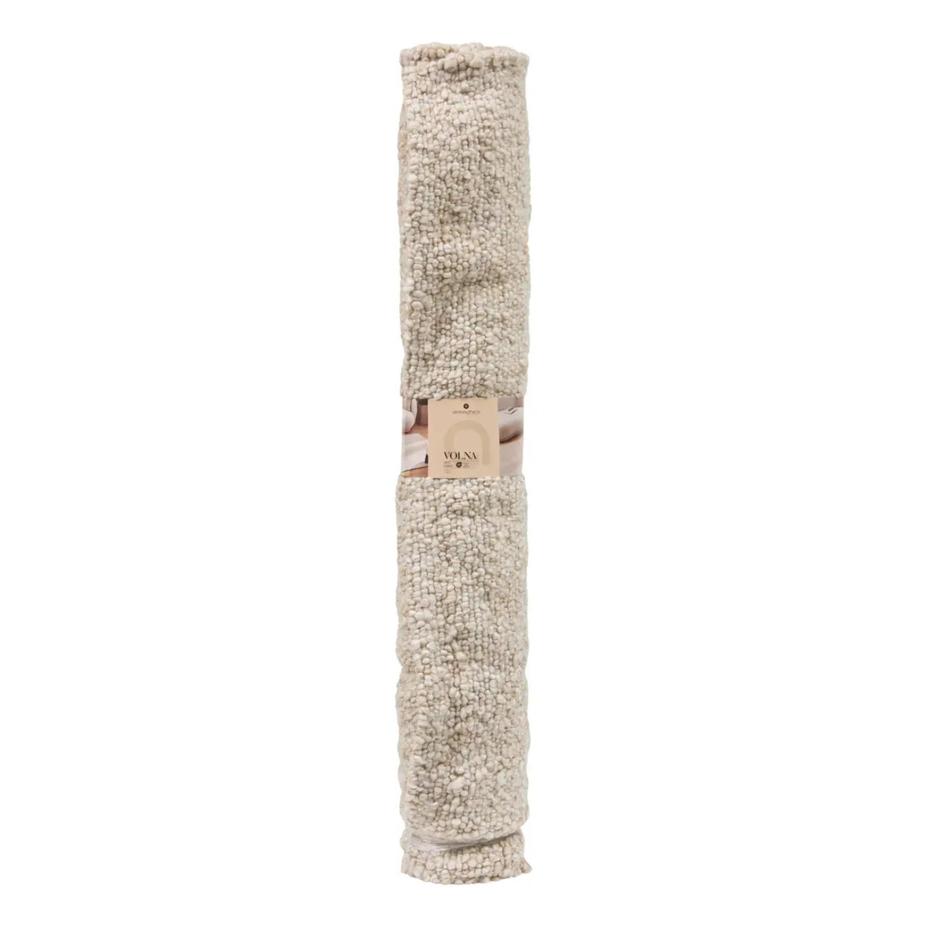 Tapis effet laine Volna ivoire 170x118cm
