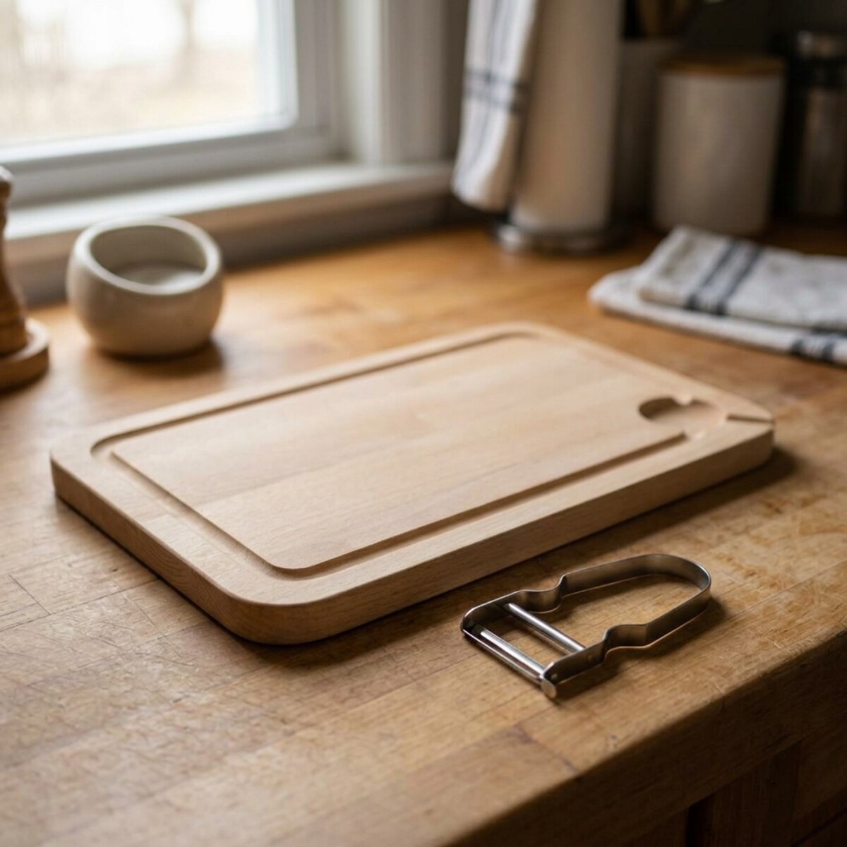 Lot de 2 Planches à découper et 4 éplucheurs à légumes FM Professional Gourmet édition