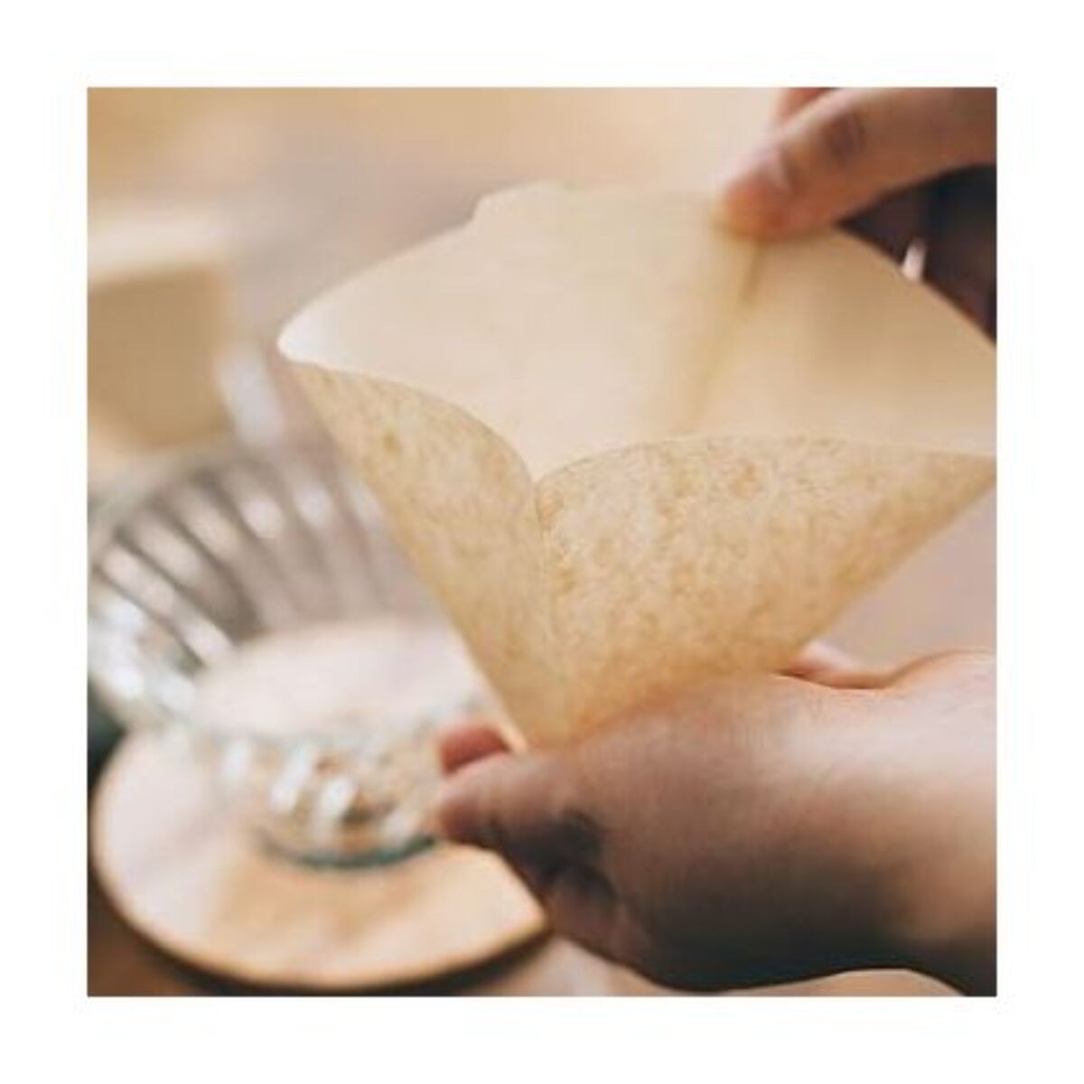 Filtre à café HARIO naturels x100 pour Dripper 1/4 tasses