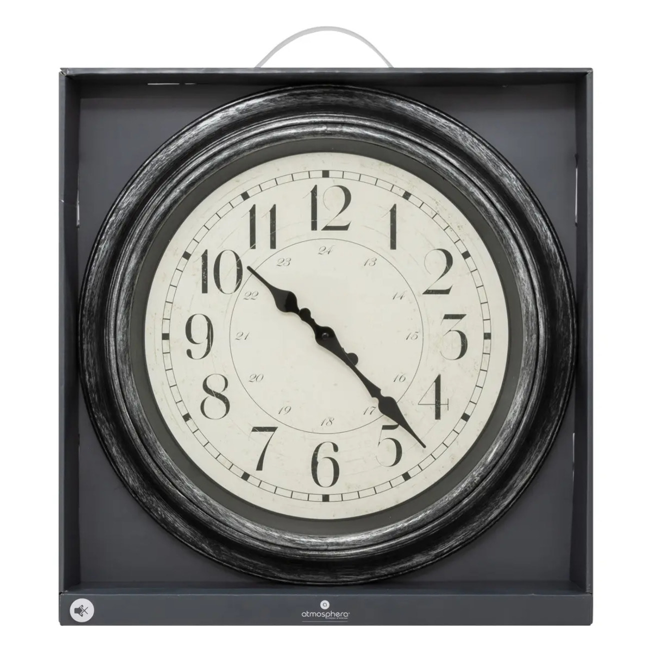 Horloge "Ilan" à moulures D40cm