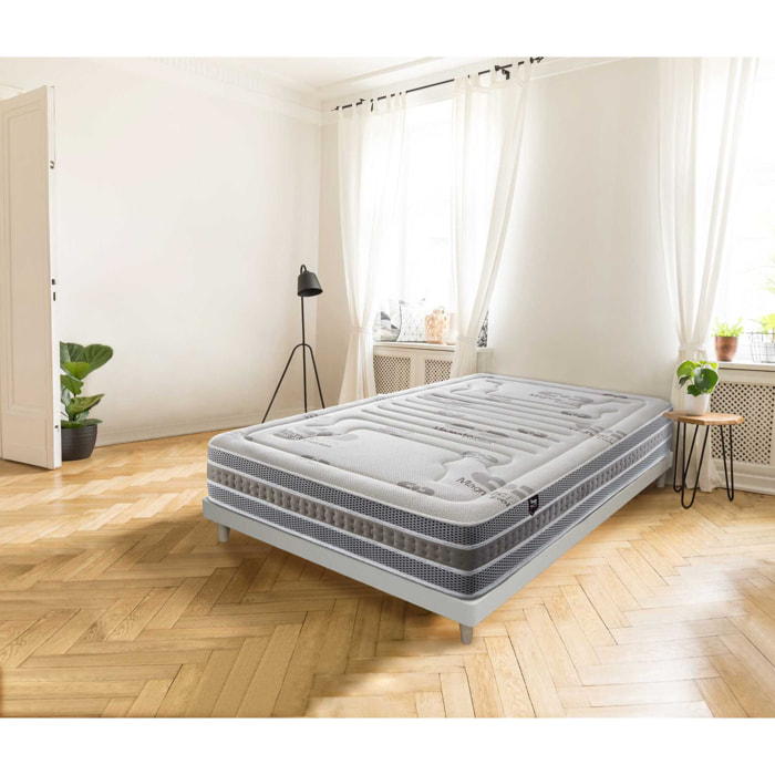 Colchón Viscografeno HR Magnetic Plata, Altura 26 cm