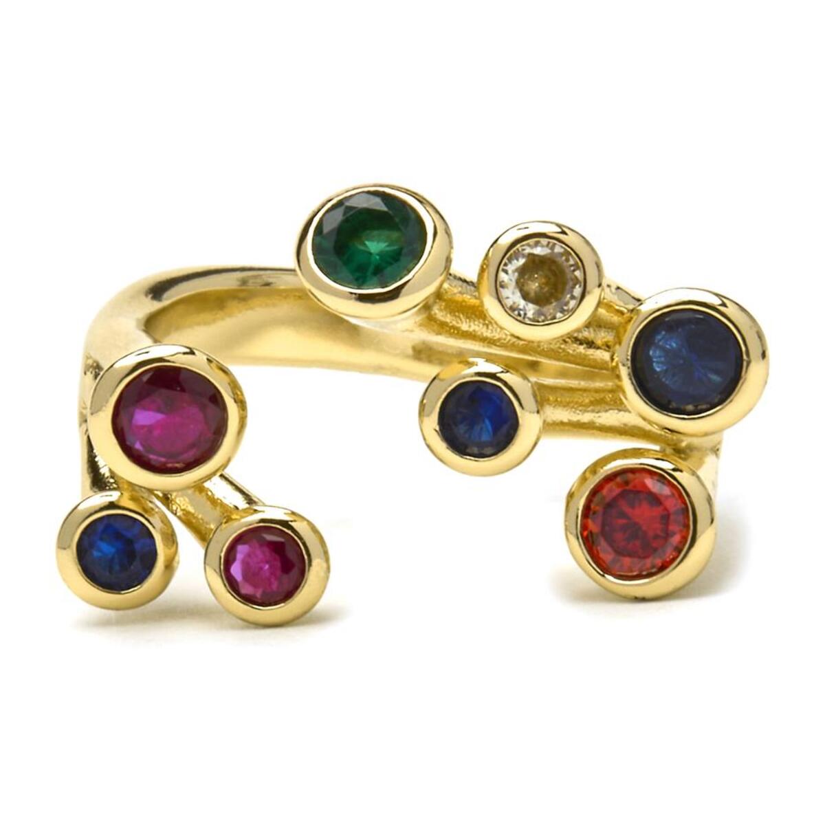 Anillo con Lacado Negro acabado oro 18k