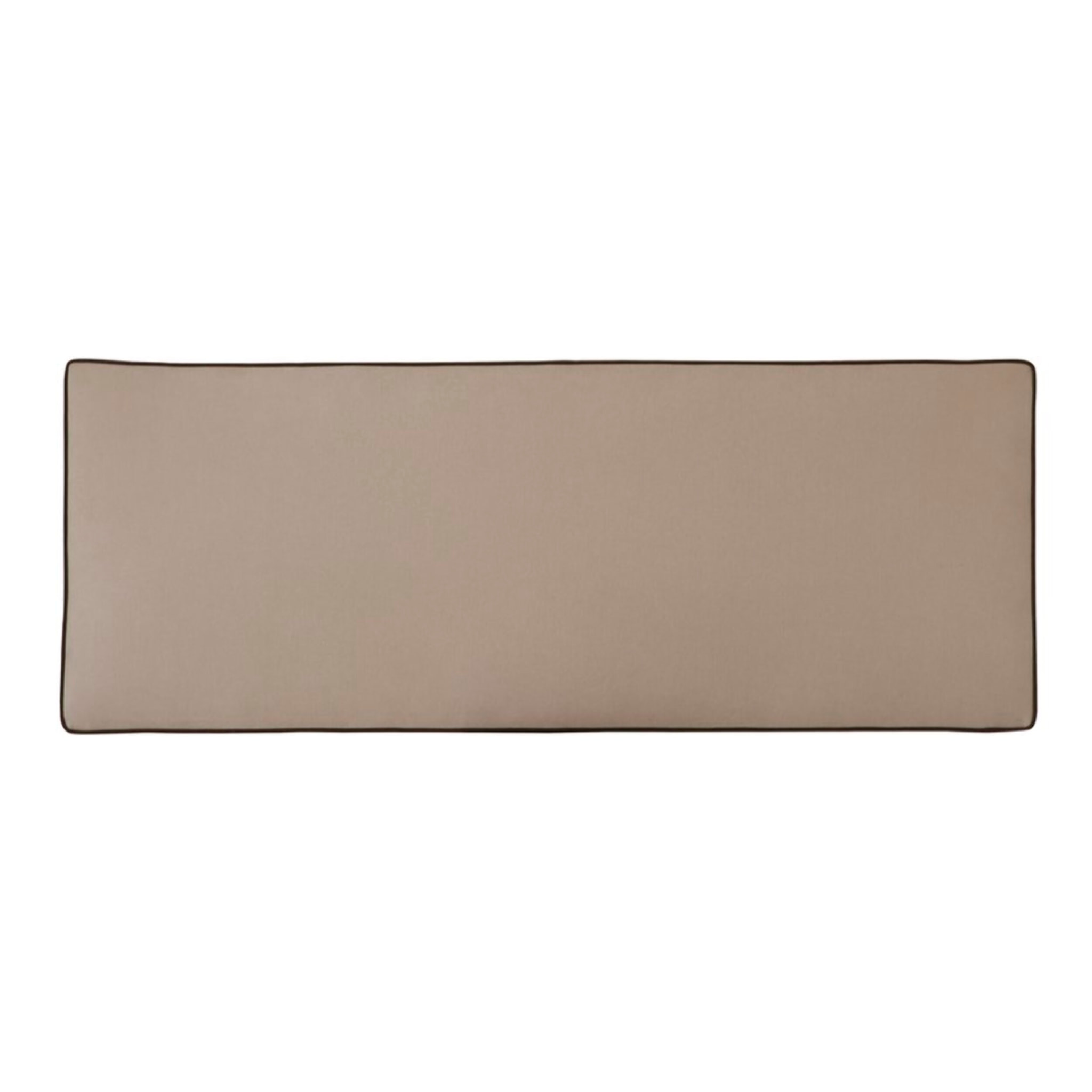 Tête de lit tapissée Madary -bois/panneau particules / mousse pu/ textil-couleur beige 165 x 60 x 4 cm