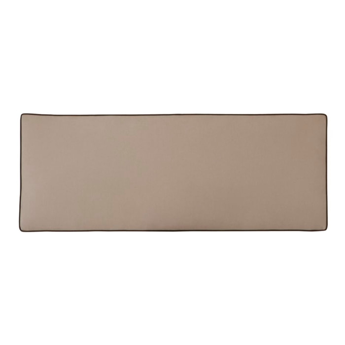 Tête de lit tapissée Madary -bois/panneau particules / mousse pu/ textil-couleur beige 165 x 60 x 4 cm