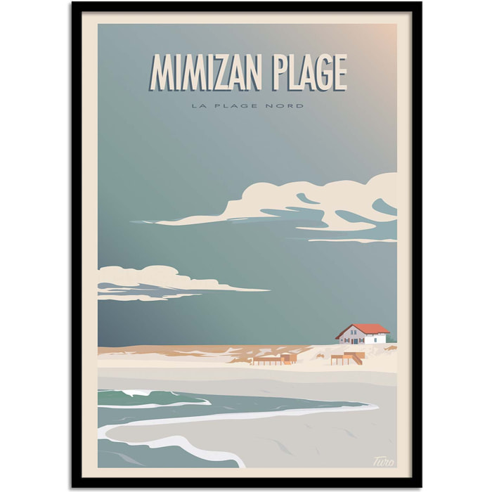 Affiche - Mimizan Plage - Turo Memories Studio