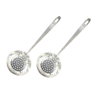 Écumoire inox cuisine Lot de 2, 32 x 11 cm Fackelmann Oxford