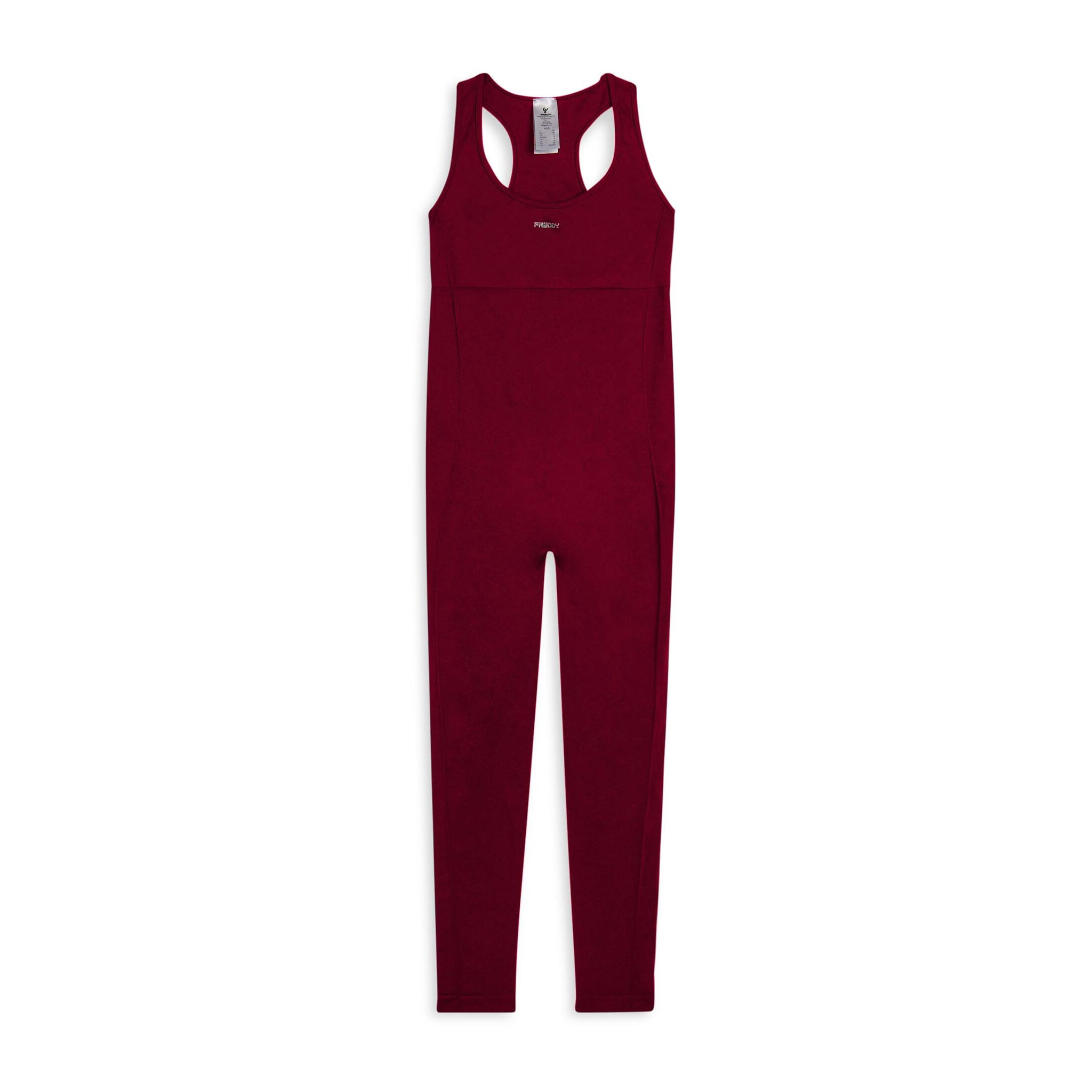 Tuta jumpsuit seamless con schiena scoperta e cuciture shaping