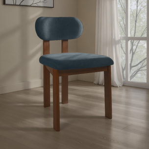 Tomasucci Ensemble de 2 chaises DARA en bois foncé