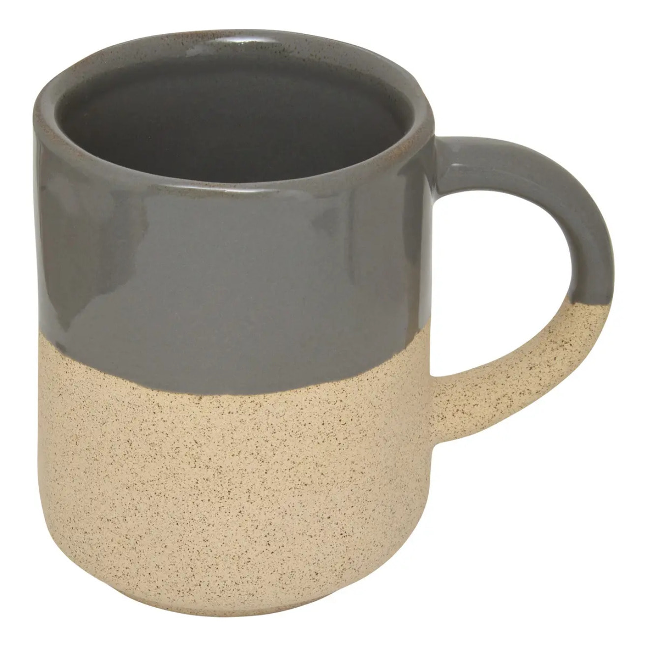 Mug Kate bleu gris et beige 20cl