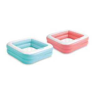 Intex Piscina Baby Gonfiabile quadarata, colori assortiti, 86x86x25 cm