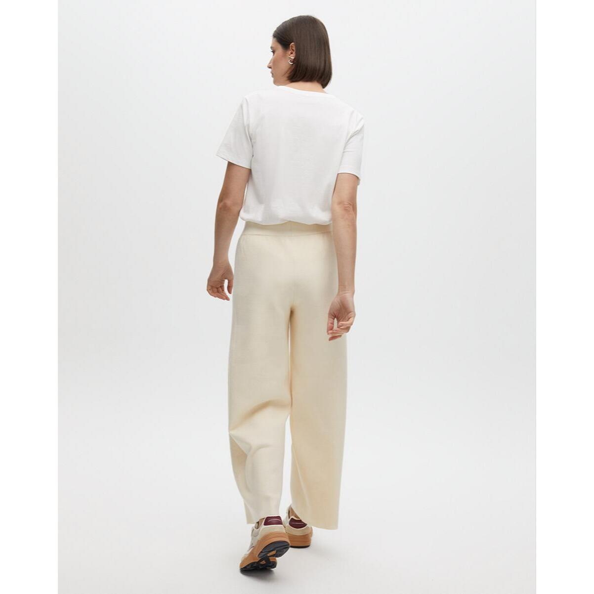 Pantaloni in maglia con paillettes laterali