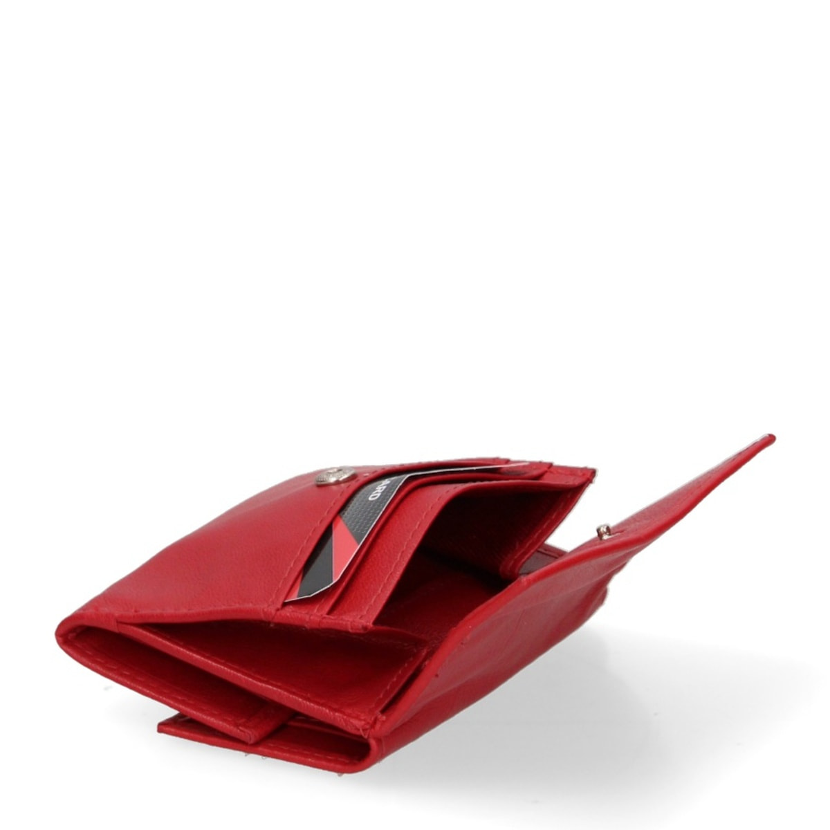 Portafoglio donna - Modello False - Ecopelle e poliestere - 10.0 x 7.5 x 2.0 cm