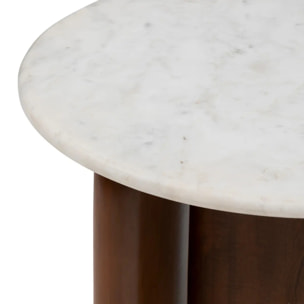 Table d'appoint "Nanda" blanc 56,5x5151cm